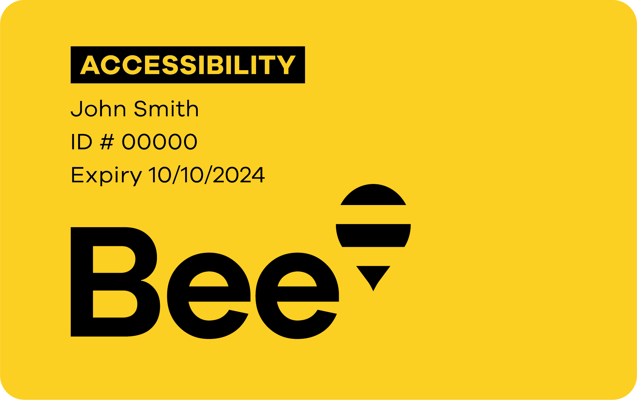 Accessibility Bee Card